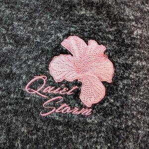 Quiet Storm Women's Gray Sweater with Pink Detail